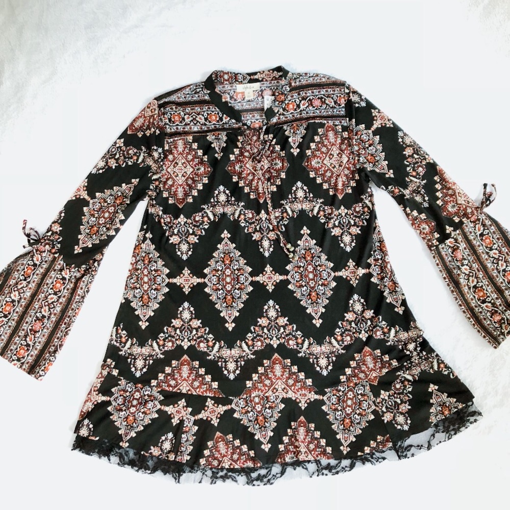 Patterned Tunic Top
